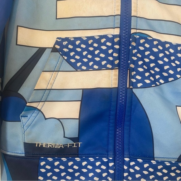 Nike Little Boys Therma Fit Blue & White Full Zip Hoodie Size 6 - Picture 5 of 7